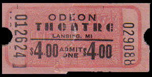 Odeon Theatre - Old Ticket Stub From Andrew Wilson (newer photo)